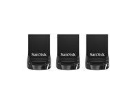 Jednotka USB flash - 32 GB - USB 3.1 - čierna (balenie 3)