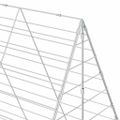vidaXL Klietka pre králiky Strieborná 200 x 100 x 210 cm