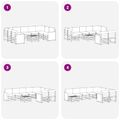 vidaXL Súpravy pohoviek Pevné akáciové drevo