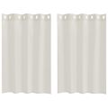 vidaXL Voile záclona 2 ks Krémová 140 x 140 cm Polyester