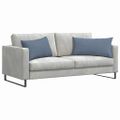 vidaXL Vankúše na pohovku 2 pcs Modrá 80 x 40 cm Kordúrová tkanina