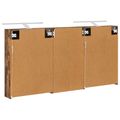 vidaXL Set kabinetov do kúpeľne 3 ks 140 x 14,5 x 70 cm