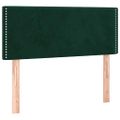 vidaXL Čelo postele s LED tmavozelené 80x5x78/88 cm zamat