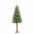 vidaXL Úzky vianočný stromček Zelená 150 cm