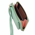 Phone bag with wallet function (18*11*5cm) mint