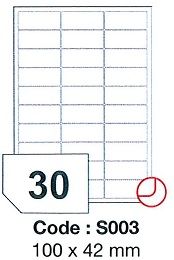 etikety RAYFILM 100x42 univerzálne biele SRA3 R0100S003A (100 list./SRA3)