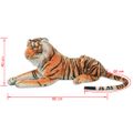 vidaXL Hračka plyšový tiger, hnedý, XXL