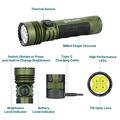 Seeker 4 Pro 
(OD Green) OLIGHT Customized 3.6V 5000mAh 21700 
Lithium-ion Battery