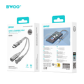 Adaptér BWOO 2 v 1 Typ C na Typ C / 3,5 mm Jack BZ67