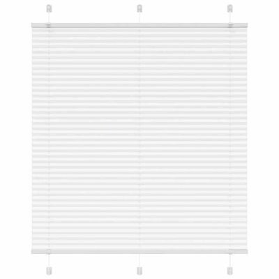 vidaXL plisovaná roleta biela 115x100 cm šírka látky 114,4 cm