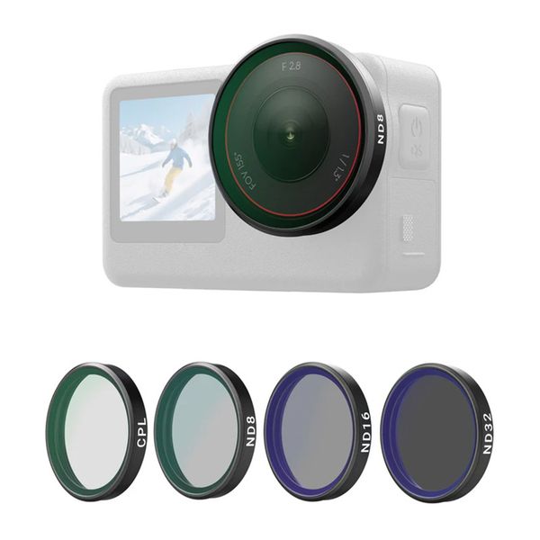 Sada filtrov Telesin CPL/ND8/ND16/ND32 pre DJI Osmo Action 6 (4 ks).