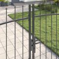 vidaXL Dvojitá brána WOERDEN 299,5 x 224,5 cm Oceľ Sivá Zamykateľné