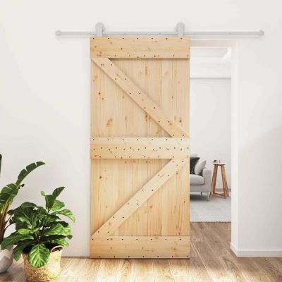 vidaXL Posuvné dvere Prírodná a biela 95 x 210 cm