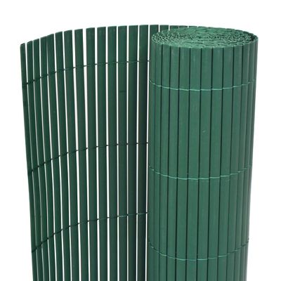 vidaXL Záhradný plot Zelená 150 x 500 cm PVC
