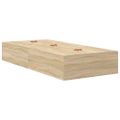 vidaXL Rám postele s úložným prostorem so zásuvkou Sonoma dub 90 cm