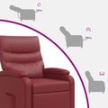 vidaXL Masážne relaxačné kreslo Víno červené Umelá koža