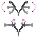 vidaXL Rameno na dva monitory pre max 27 palcov pružinu obrazovky 20kg