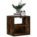 vidaXL Nástenný nočný stolík dymový dub 40x31x39,5 cm