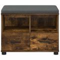vidaXL Predsieňová lavica Údený Dub 60 x 38 x 46 cm
