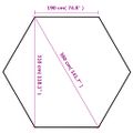 vidaXL Šesťhranný rozkladací záhradný stan, tmavomodrý 3,6x3,1 m