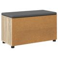 vidaXL Predsieňová lavica s vankúšom Sonoma dub 80 x 38 x 46 cm