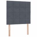 vidaXL Postel s úložným prostorem a matrací Tmavo šedá 100 x 200 cm