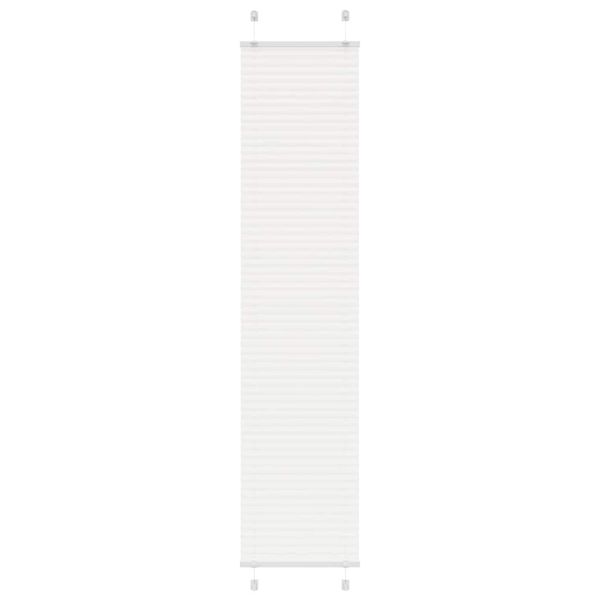 vidaXL plisovaná roleta biela 40x200 cm šírka látky 39,4 cm