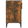 vidaXL Botník dymový dub 102x36x60 cm spracované drevo