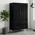 vidaXL Highboard Čierny dub 70 x 31 x 115 cm Kompozitné drevo