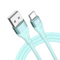 Kábel BWOO USB - USB-C 1 m 3A Minimalist Silicone Green X280C