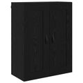 vidaXL Highboard Čierny dub 69,5 x 34 x 180 cm Kompozitné drevo
