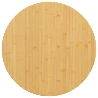 vidaXL Stolová doska Ø70x2,5 cm bambus