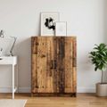 vidaXL Servírovacia skriňa Staré drevo 66 x 34,5 x 87 cm