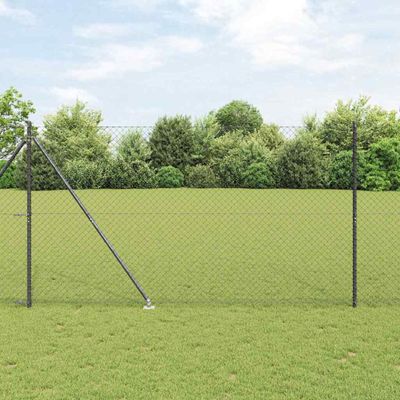 vidaXL Zváraný drôtový plot s hrotmi 10 x 1,6 m PVC potiahnutá oceľ