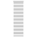 vidaXL Zebra roleta svetlosivá 45x100 cm šírka látky 40,9 cm polyester