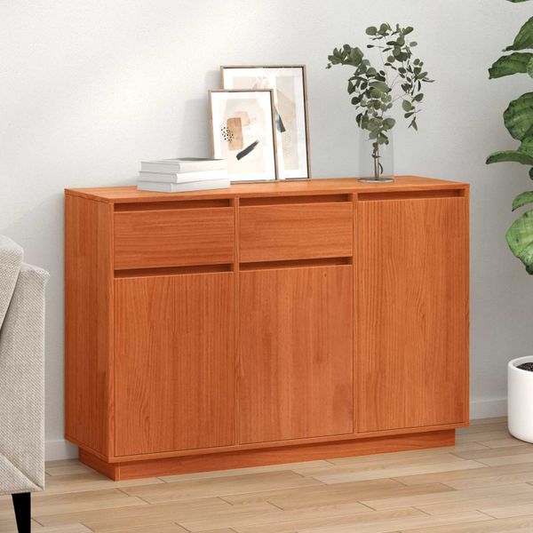 vidaXL Servírovacia skriňa so zásuvkou Včelí hnedý 110 x 34 x 75 cm