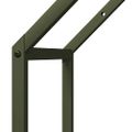 vidaXL Stojan na palivové drevo olivovo zelená 40x25x90 cm