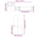 vidaXL Vonkajšia súprava na hranie impregnovaná borovica