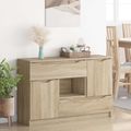 vidaXL Servírovacia skriňa Sonoma dub 100 x 30 x 65,6 Kompozitné drevo