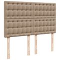 vidaXL Boxspring posteľ s matracom kapučínová 160x200 cm umelá koža