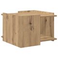 vidaXL Konferenčný stolík Dub artisan 50,5 x 50 x 33 cm