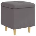 vidaXL Ottoman s Úložným Priestorom Biely 40 x 40 x 45 cm Umelá koža