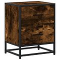 vidaXL Nočné stolíky 2 ks dymový dub 40x31x50 cm kompozitné drevo