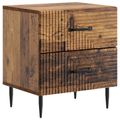 vidaXL Nočný stolík 2 ks Staré drevo 43 x 34,5 x 47,5 cm