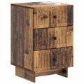 vidaXL Nočný stolík Staré drevo 43 x 41 x 66,5 cm Kompozitné drevo