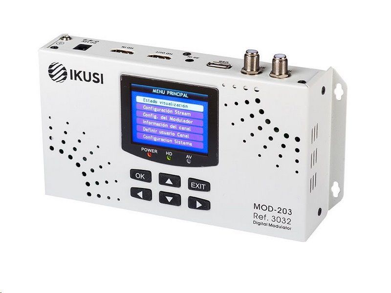 Modulátor IKUSI MOD-203 HDMI - DVB-T (so zdrojom)