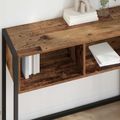 vidaXL Koncový stôl Staré drevo 100 x 36 x 75 cm Kompozitné drevo