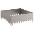 vidaXL Obrubník trávnika 60 x 60 x 20 cm Oceľ Hrdzavý