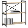 vidaXL Regál na knihy 80 x 30 x 85 cm Kompozitné drevo Sonoma dub