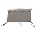vidaXL Strieška Bimini s 3 oblúkmi a stenami 183x(170-182)x137 cm